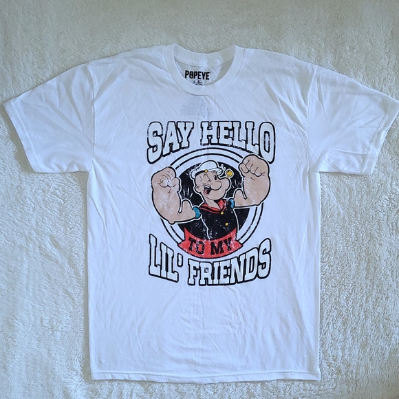 Popeye💪"Say Hello👋 To My Lil' Friends" Graphic Tee👕 - NWOT - Picture 7 of 10